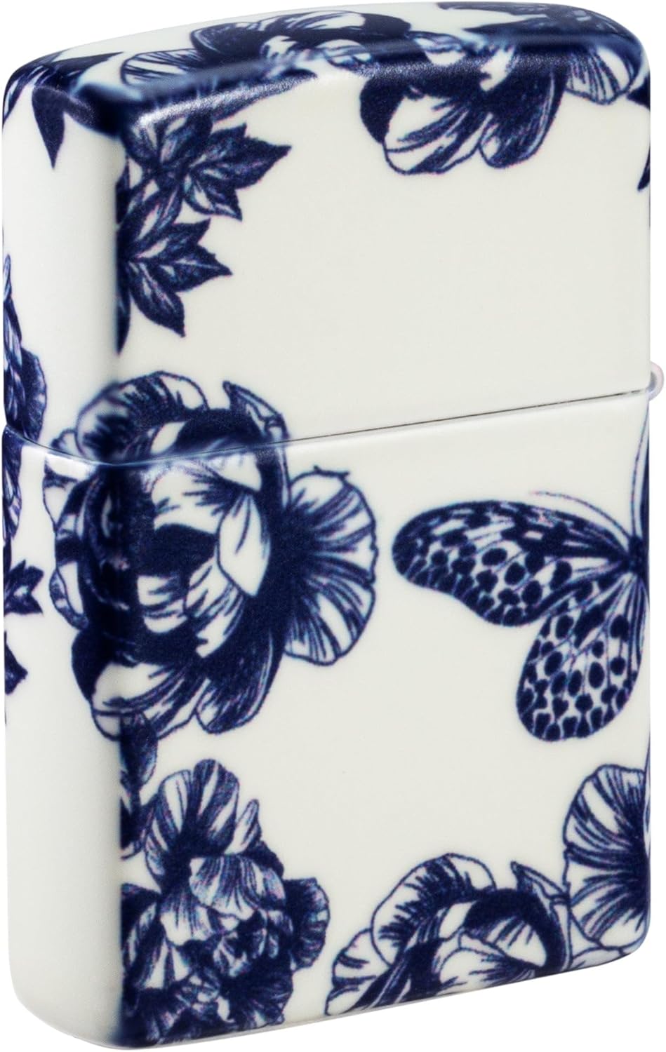 Zippo Lighter: Skull and Flowers, Glow-in-The-Dark - 540 Color 46037